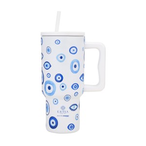  Estia θερμός Straw Tumbler XL Save The Aegean 900ml Spirit of Luck (01-35204)