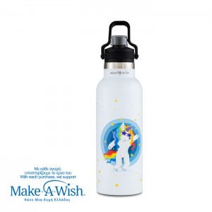 Nava Θερμός μπουκάλι ανοξείδωτο "We Care" White Unicorn 500ml (10-016-144) Nava Θερμός μπουκάλι ανοξείδωτο "We Care" White Unicorn 500ml (10-016-144)