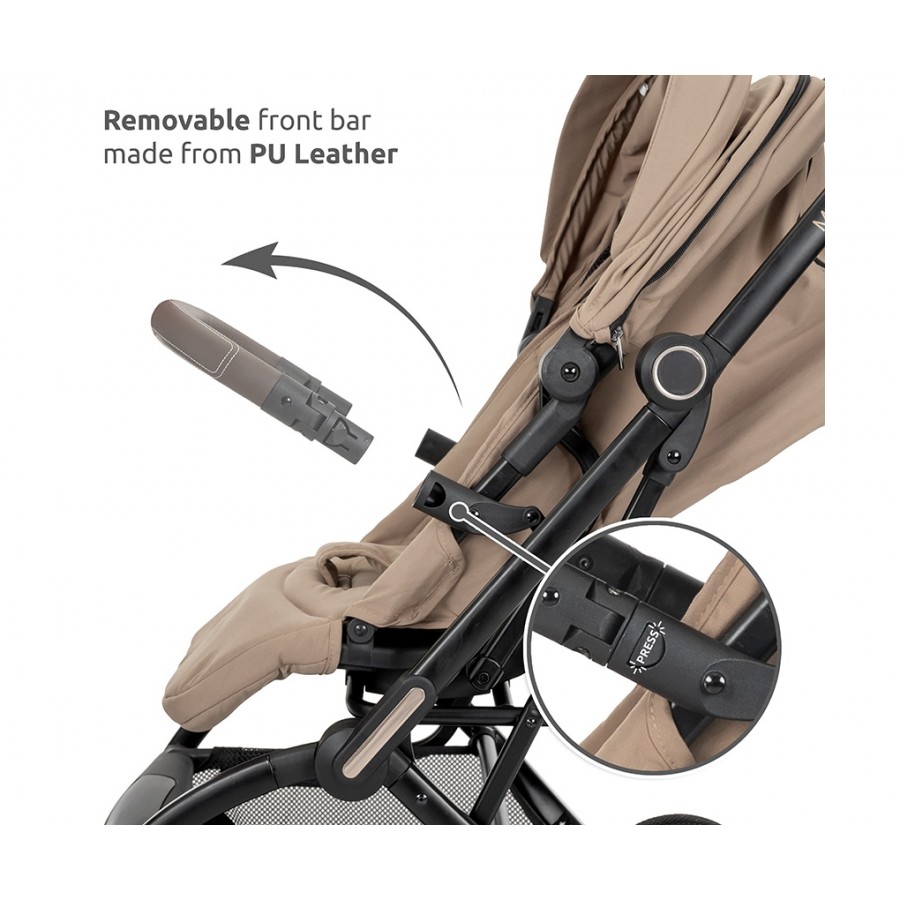 Lorelli Καρότσι Μωρού Makaya Με Περιστροφή 360° Beige (10022082507) Lorelli Καρότσι Μωρού Makaya Με Περιστροφή 360° Beige (10022082507)