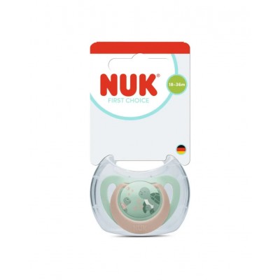 NUK First Choice Πιπίλα Σιλικόνης 18-36m, Turtle (10177251)