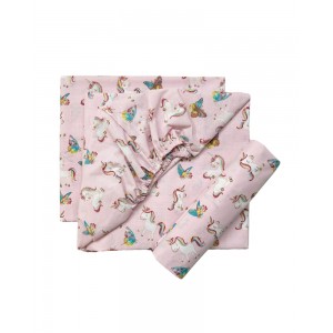 Bunnybebe Σεντόνια κούνιας σετ 3τμχ με λάστιχο Unicorn (260-unicorn-pink) Bunnybebe Σεντόνια κούνιας σετ 3τμχ με λάστιχο Unicorn (260-unicorn-pink)