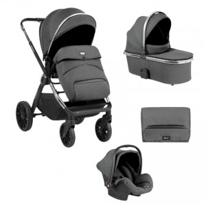 Kikkaboo Πολυκαρότσι Tiffany 3σε1 Dark Grey (31001010194_1) Kikkaboo Πολυκαρότσι Tiffany 3σε1 Dark Grey (31001010194_1)