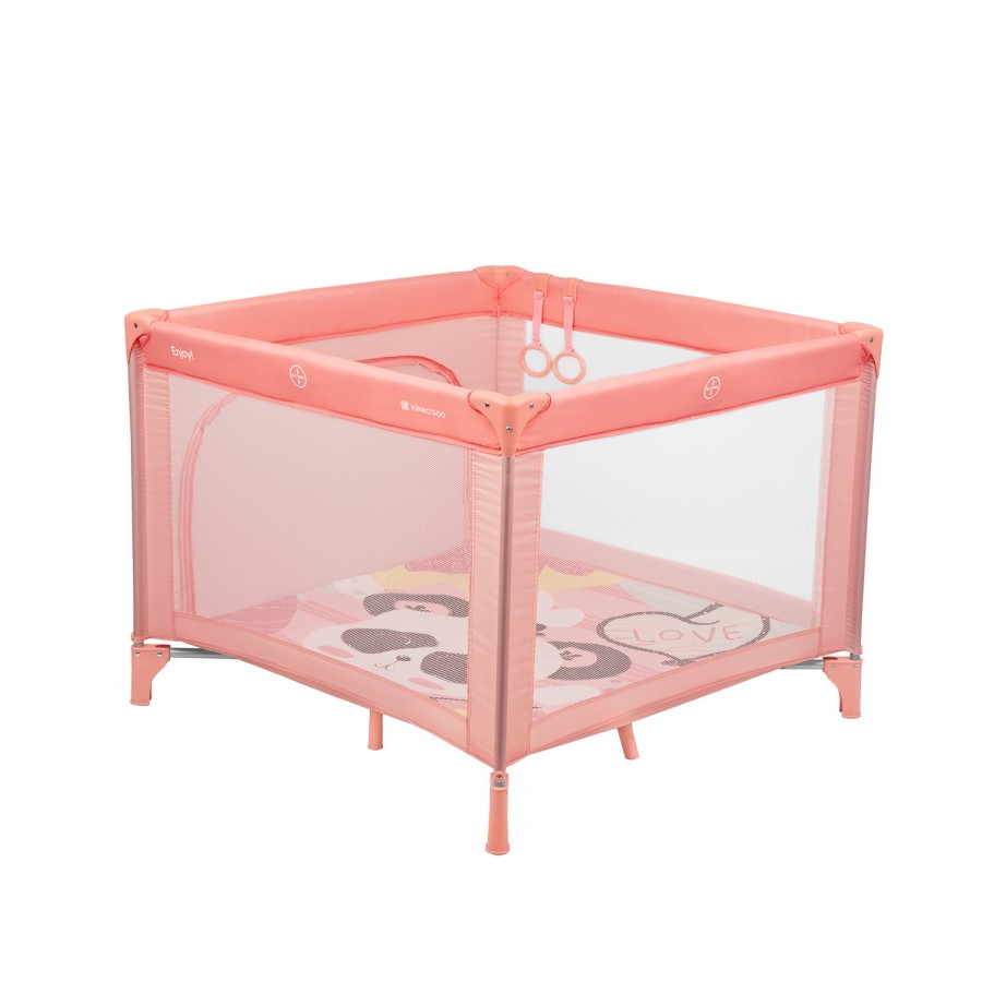 Kikkaboo Τετράγωνο Πάρκο μωρού Playpen Enjoy Pink Panda (31003030017)