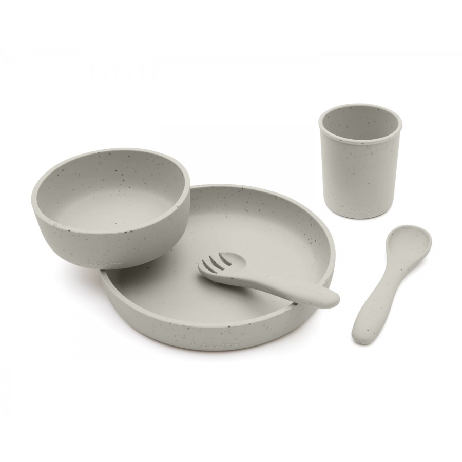 Kikkaboo  Σετ Φαγητού από Σιλικόνη 5 τεμαχίων Platinum Silicone Sand (31302050002)