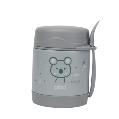 Abo Παιδικό δοχείο φαγητού ισοθερμικό στρογγυλό 300ml με κουταλοπίρουνο I am Koalafied (313607)