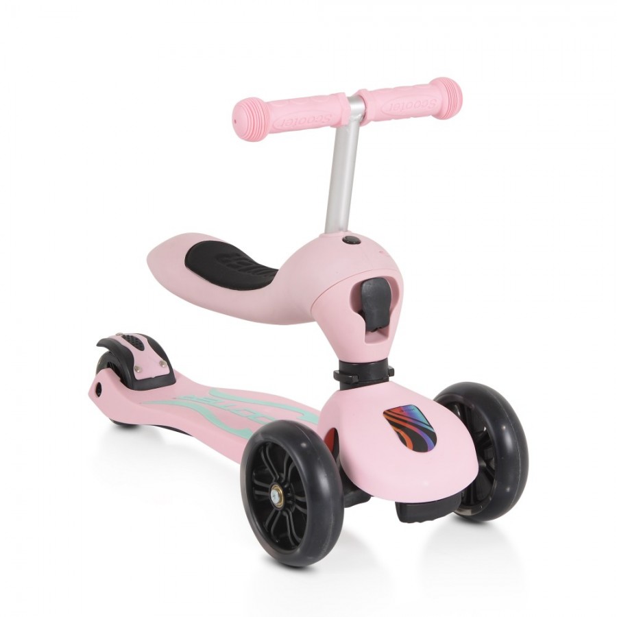 Byox Scooter Skiddy με φωτιζόμενες ρόδες Pink (3800146228620)