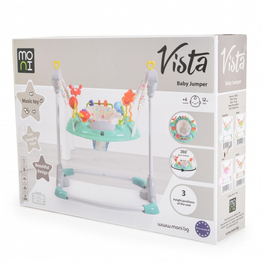Cangaroo Jumper Vista - Βοήθημα Στήριξης Τραμπολίνο - Pink  (3800146244583)