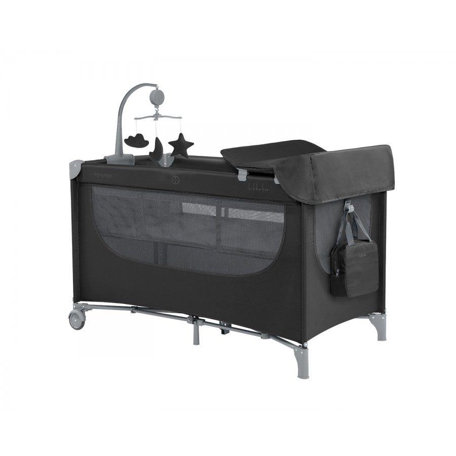 Kikkaboo Παρκοκρέβατο Nighty Night Black 2 Επιπέδων ( 31003010152)