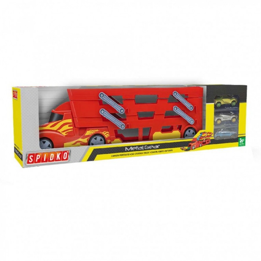 Spidko Νταλίκα Μεταφοράς με 3 Die-Cast Οχήματα (41404)