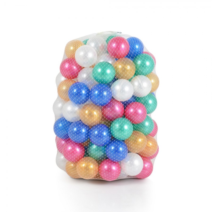 Pilsan Χρωματιστά Μπαλάκια 9cm 50 Τεμάχια Pearl (8693461101182)