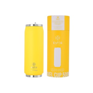 Estia θερμός Travel Cup Save The Aegean 500ml Pineapple Yellow (01-10324) Estia θερμός Travel Cup Save The Aegean 500ml Pineapple Yellow (01-10324)