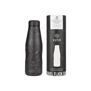 Estia θερμός Travel Flask Save The Aegean 500ml Noir Echo (01-22044) Estia θερμός Travel Flask Save The Aegean 500ml Noir Echo (01-22044)