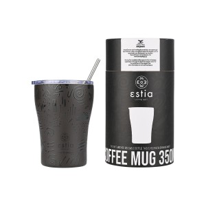 Estia θερμός Coffee Mugs 350ml Noir Echo (01-22891) Estia θερμός Coffee Mugs 350ml Noir Echo (01-22891)