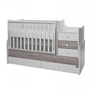 Μετατρεπόμενο Κρεββάτι Lorelli Bertoni Maxi Plus Trio White-ArtWood  (10150580043P) Μετατρεπόμενο Κρεββάτι Lorelli Bertoni Maxi Plus Trio White-ArtWood  (10150580043P)