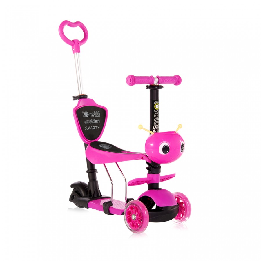 Lorelli Bertoni Scooter Smart Plus Pink Με χειρολαβή Γονέα (10390030019)