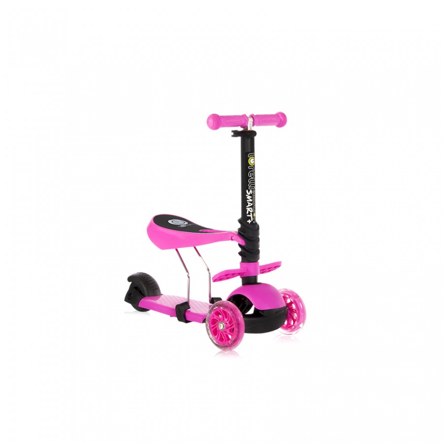 Lorelli Bertoni Scooter Smart Plus Pink Με χειρολαβή Γονέα (10390030019)