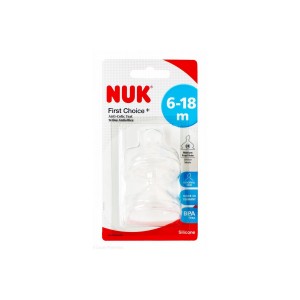 Nuk First Choice+ Θηλές Σιλικόνης 2 τμχ 6-18 Μηνών Medium (10721265) Nuk First Choice+ Θηλές Σιλικόνης 2 τμχ 6-18 Μηνών Medium (10721265)