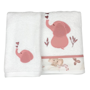 Baby Star Σετ Βρεφικές Πετσέτες 2τμχ Elephant (1450) Baby Star Σετ Βρεφικές Πετσέτες 2τμχ Elephant (1450)
