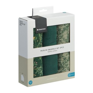 Kikkaboo Πάνες Αγκαλιάς από μουσελίνα set 3 pcs 75x75 cm Secret Garden Green (31103010103) Kikkaboo Πάνες Αγκαλιάς από μουσελίνα set 3 pcs 75x75 cm Secret Garden Green (31103010103)