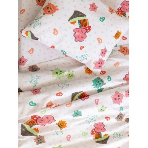 Palamaiki Home Σεντόνια Σετ 3 Τεμαχίων για Βρεφικό Κρεβατάκι My Kingdom Sweet Silly (MK756) Palamaiki Home Σεντόνια Σετ 3 Τεμαχίων για Βρεφικό Κρεβατάκι My Kingdom Sweet Silly (MK756)