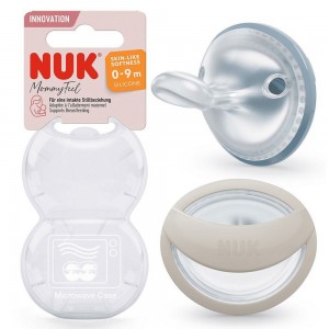 Nuk Πιπίλες Σιλικόνης Mommy Feel για 0-9 μηνών με Θήκη Γαλάζια & Μπεζ 2τμχ (10730862) Nuk Πιπίλες Σιλικόνης Mommy Feel για 0-9 μηνών με Θήκη Γαλάζια & Μπεζ 2τμχ (10730862)