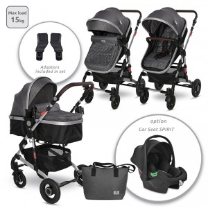 Lorelli Bertoni Alba Μετατρεπόμενο Καρότσι 3 Σε 1 Premium Steel Grey (10021422389A) Lorelli Bertoni Alba Μετατρεπόμενο Καρότσι 3 Σε 1 Premium Steel Grey (10021422389A)