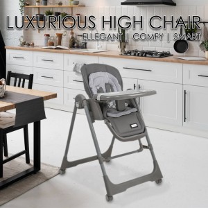 Bebestars Καρέκλα Φαγητού-Κούνια Nuovo 2σε1 Grey (867-186) Bebestars Καρέκλα Φαγητού-Κούνια Nuovo 2σε1 Grey (867-186)