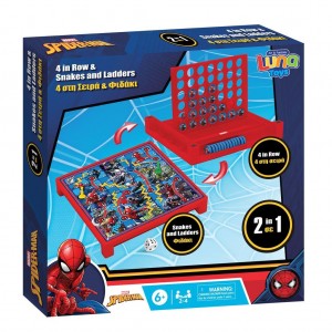 Luna Toys Επιτραπέζιο 4 Στην Σειρά & Φιδάκι Spiderman (000508311)  Luna Toys Επιτραπέζιο 4 Στην Σειρά & Φιδάκι Spiderman (000508311)