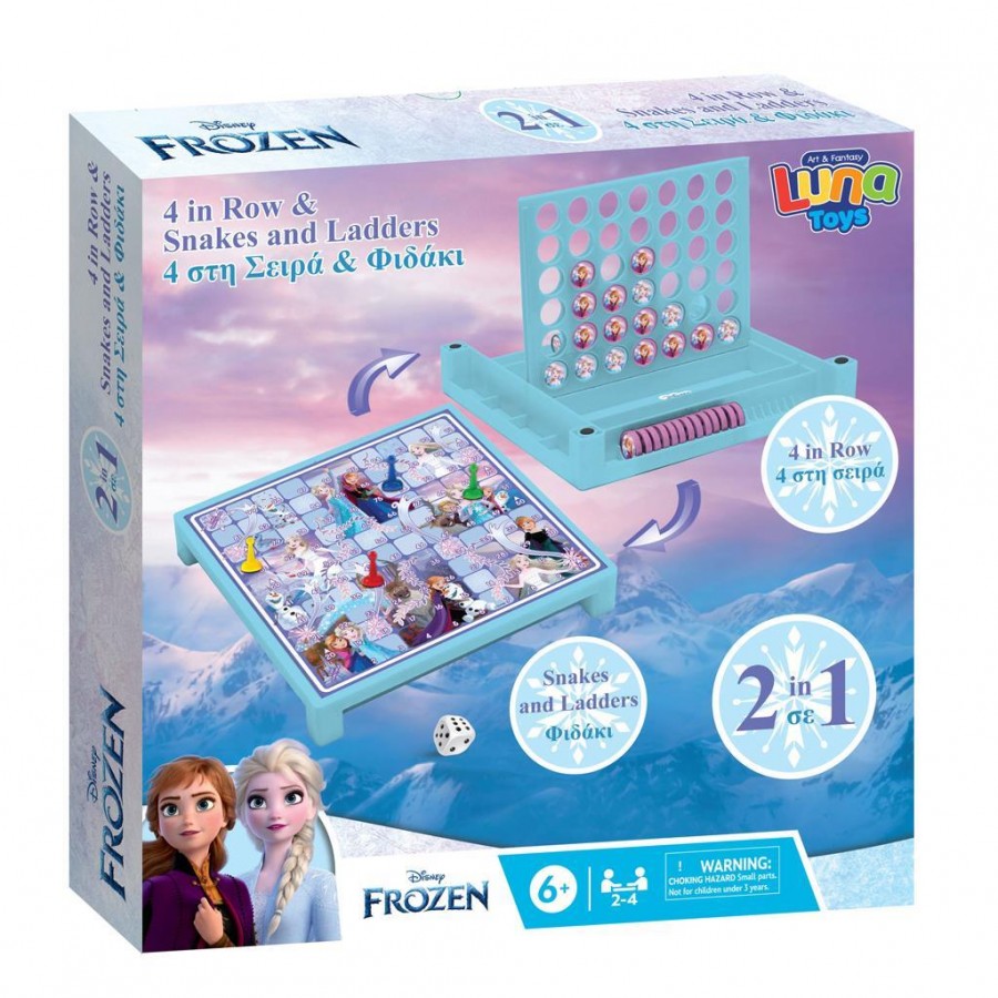  Luna Toys Επιτραπέζιο 4 Στην Σειρά & Φιδάκι Frozen (000564122)