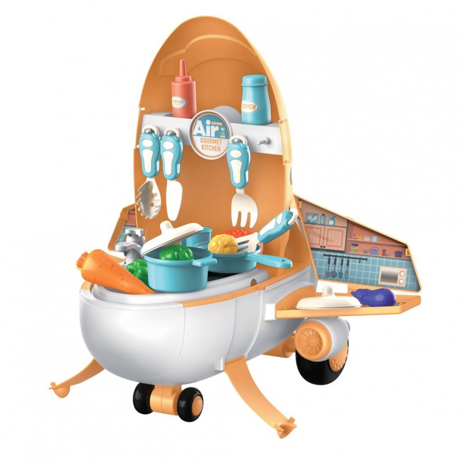 Luna Toys Αεροπλάνο – Βαλιτσάκι με Κουζινικά (000621923)