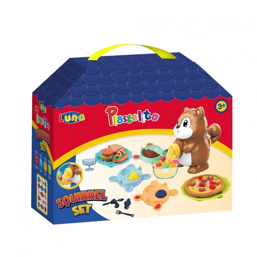 Luna Toys Πλαστοζυμαράκι Σκίουρος με Εργαλεία (000622135)
