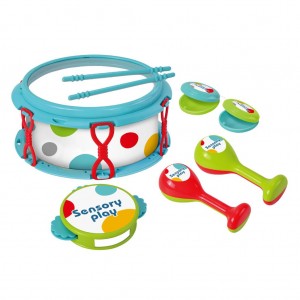 Luna Toys Σετ Ντραμς Μουσικά Όργανα σε χρώμα Σιελ (000622387)  Luna Toys Σετ Ντραμς Μουσικά Όργανα σε χρώμα Σιελ (000622387)