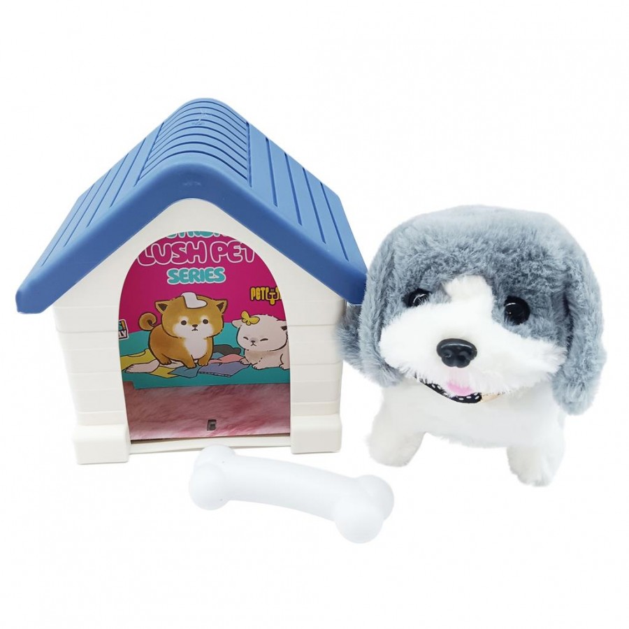 Luna Toys Χαριτωμένο και παιχνιδιάρικο το Σκυλάκι με σπιτάκι Σετ και ήχο (000622394)