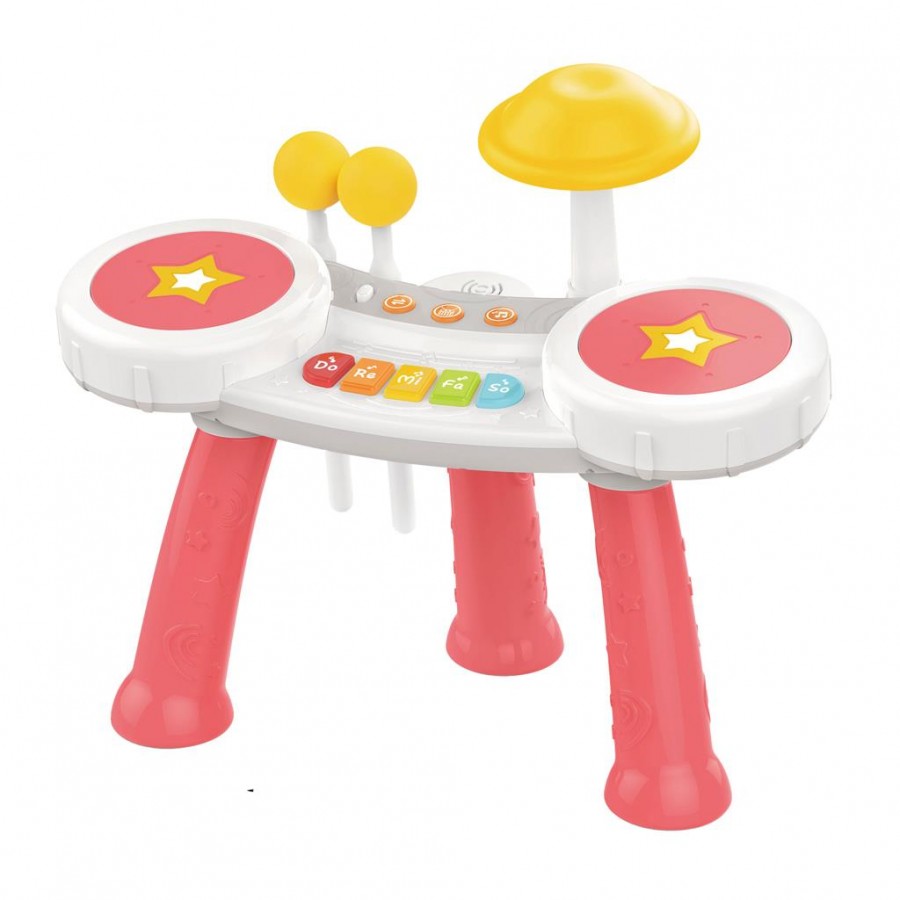 Luna Toys Ντραμς Ροζ με φως και ήχο (000622488)