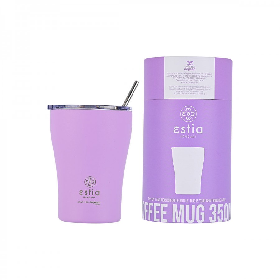 Estia θερμός Coffee Mugs 350ml Levander Purple (01-12090)