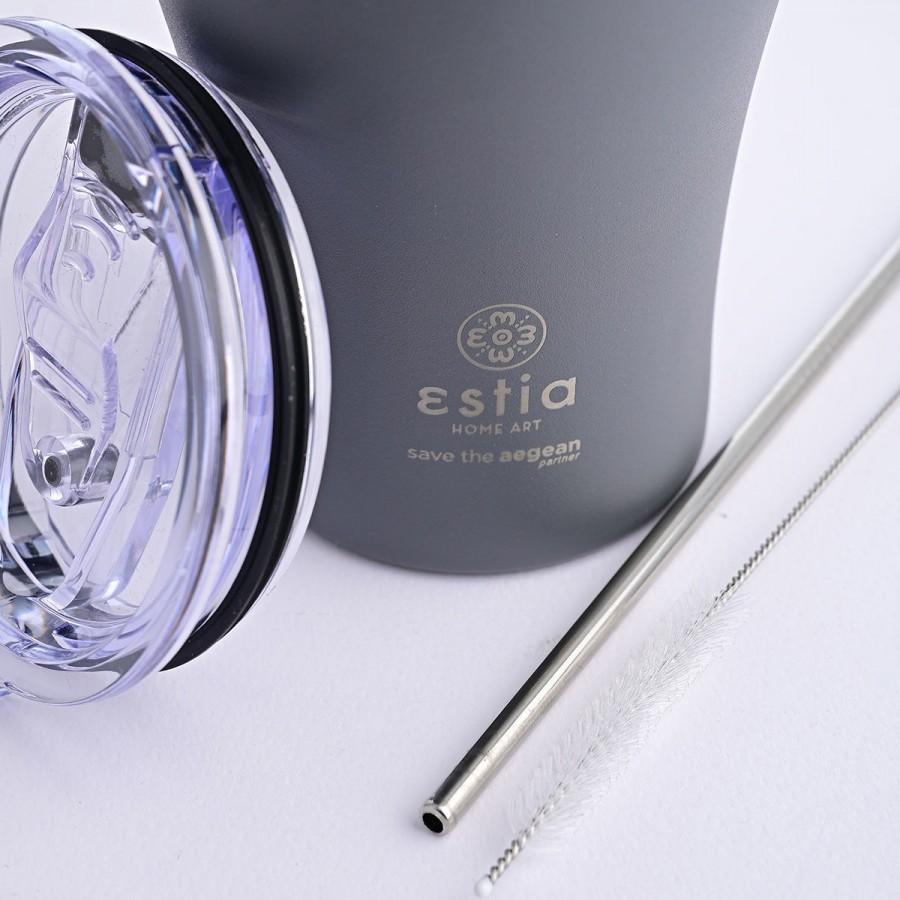 Estia θερμός Coffee Mugs 350ml Fjord Grey (01-12441)