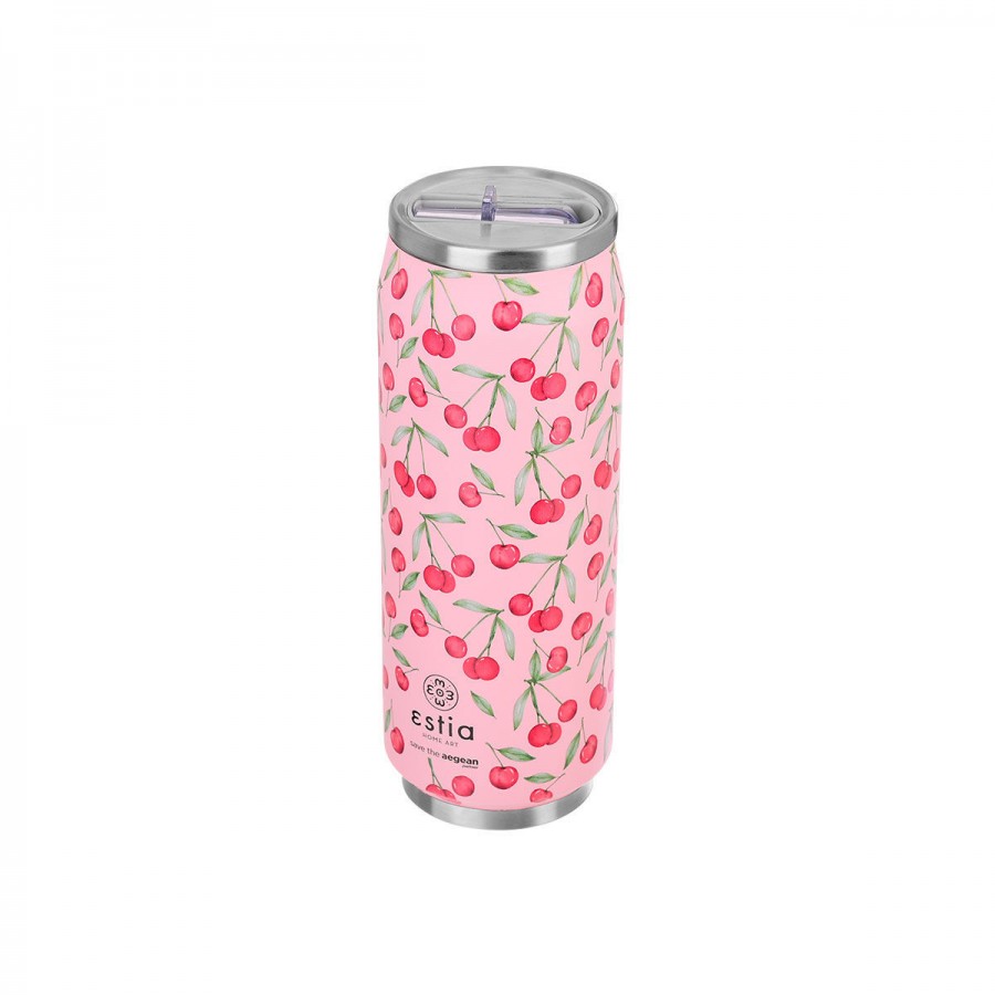 Estia θερμός Travel Cup Save The Aegean 500ml Cherry Rose (01-16791)