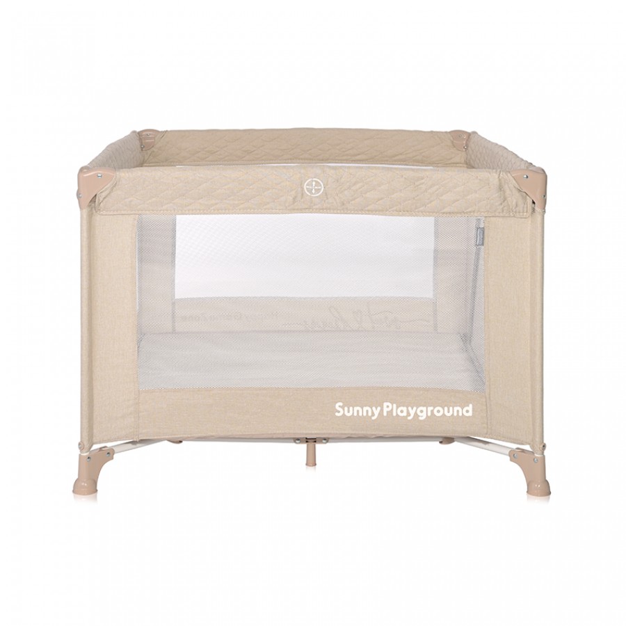 Lorelli Bertoni Τετράγωνο Πάρκο μωρού Playpen Sunny Playgroud Fog Beige Star (10080602217)