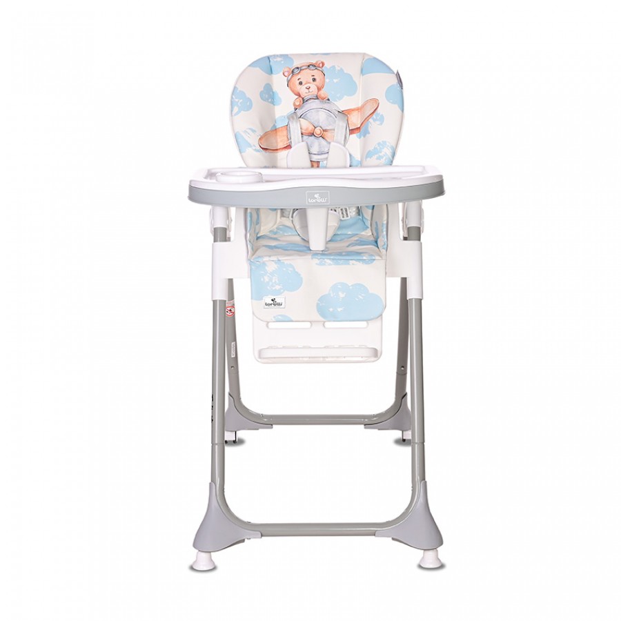 Καρεκλάκι Φαγητού Lorelli Felicita - White Baby Blue Pilot Pu Leather (10100422311)