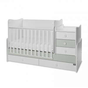 Μετατρεπόμενο Κρεββάτι Lorelli Bertoni Maxi Plus Trio White-Milky Green (10150580040P) Μετατρεπόμενο Κρεββάτι Lorelli Bertoni Maxi Plus Trio White-Milky Green (10150580040P)