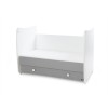 Μετατρεπόμενο Κρεββάτι Lorelli Bertoni Dream New 60x120 - White-Stone Grey (10150420041A)