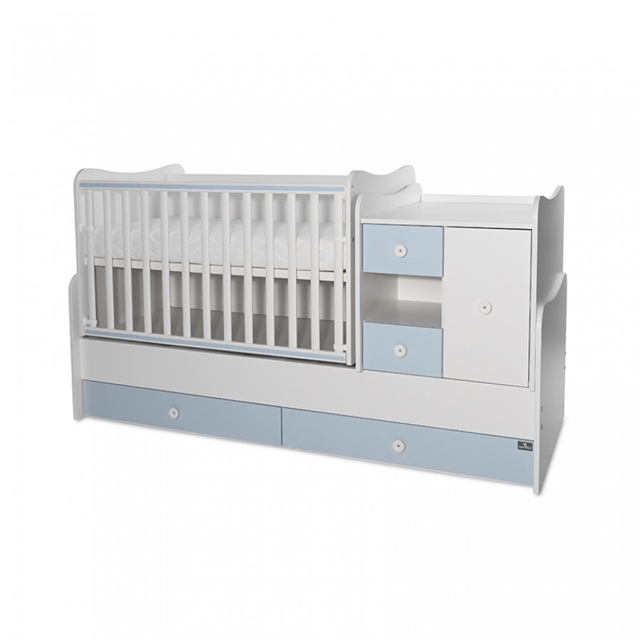 Μετατρεπόμενο Κρεββάτι Lorelli Bertoni Minimax New White-Baby Blue (10150500039A)