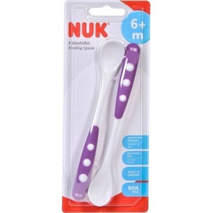 Nuk Βρεφικό Σετ με Κουτάλια από Σιλικόνη Μωβ για 6+ μηνών 2τμχ (10255053) Nuk Βρεφικό Σετ με Κουτάλια από Σιλικόνη Μωβ για 6+ μηνών 2τμχ (10255053)