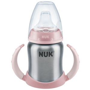 Nuk Ανοξείδωτο First Choice Μπιμπερό Εκπαίδευσης 150 Ml Με Στόμιο Σιλικόνης & 2 Λαβές Pink (10255247) Nuk Ανοξείδωτο First Choice Μπιμπερό Εκπαίδευσης 150 Ml Με Στόμιο Σιλικόνης & 2 Λαβές Pink (10255247)