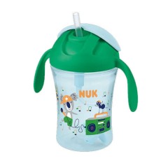 Nuk Παιδικό Ποτηράκι με Λαβές και Καλαμάκι Motion Cup από Πλαστικό Πράσινο 230ml για 8m+ (10255639) Nuk Παιδικό Ποτηράκι με Λαβές και Καλαμάκι Motion Cup από Πλαστικό Πράσινο 230ml για 8m+ (10255639)