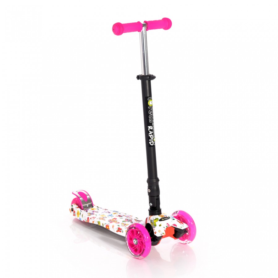 Lorelli Bertoni Scooter Rapid Pink Butterfly (10390040011)