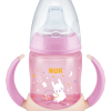 Nuk Εκπαιδευτικό Μπιμπερό με Λαβές First Choice 6m+ Night Pink  150ml (10527572)