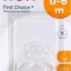 Nuk First Choice+ Θηλή Σιλικόνης 0-6m Μικρής Ροής Medium, 1τμχ (10709258)