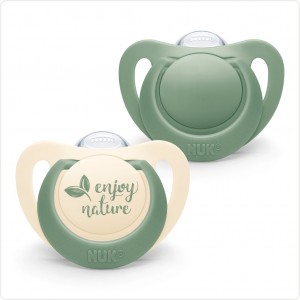 Nuk Πιπίλα Σιλικόνης για 0-6 μηνών For Nature Green (10736808) Nuk Πιπίλα Σιλικόνης για 0-6 μηνών For Nature Green (10736808)