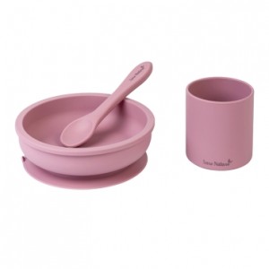 Saro Σετ Φαγητού Σιλικόνης Eco Friendly Pink 4+Μ (17412) Saro Σετ Φαγητού Σιλικόνης Eco Friendly Pink 4+Μ (17412)